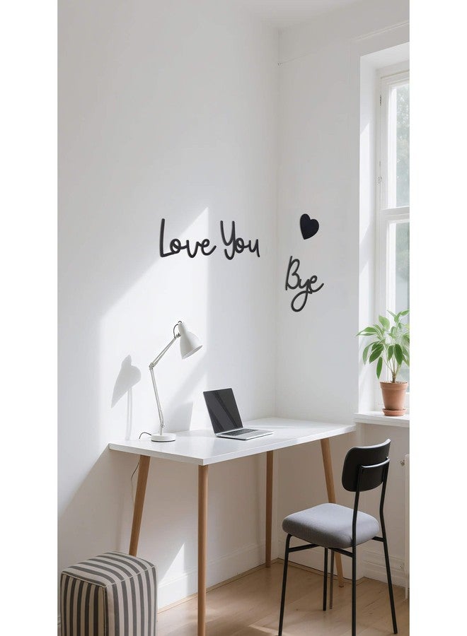 Dasinro Love You Bye Sign Above Door Topper Decoration, Wood Home Decor wall decor For Wall Art living Room Bedroom, Express Love and Warm for Your Family Lovers - Image 5